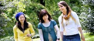 Students walking in the King's Buildings campus